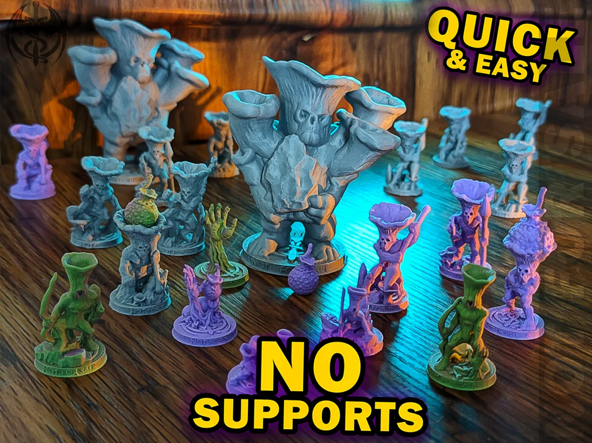 Huge Mushroom Folk Pack - 13 Minis