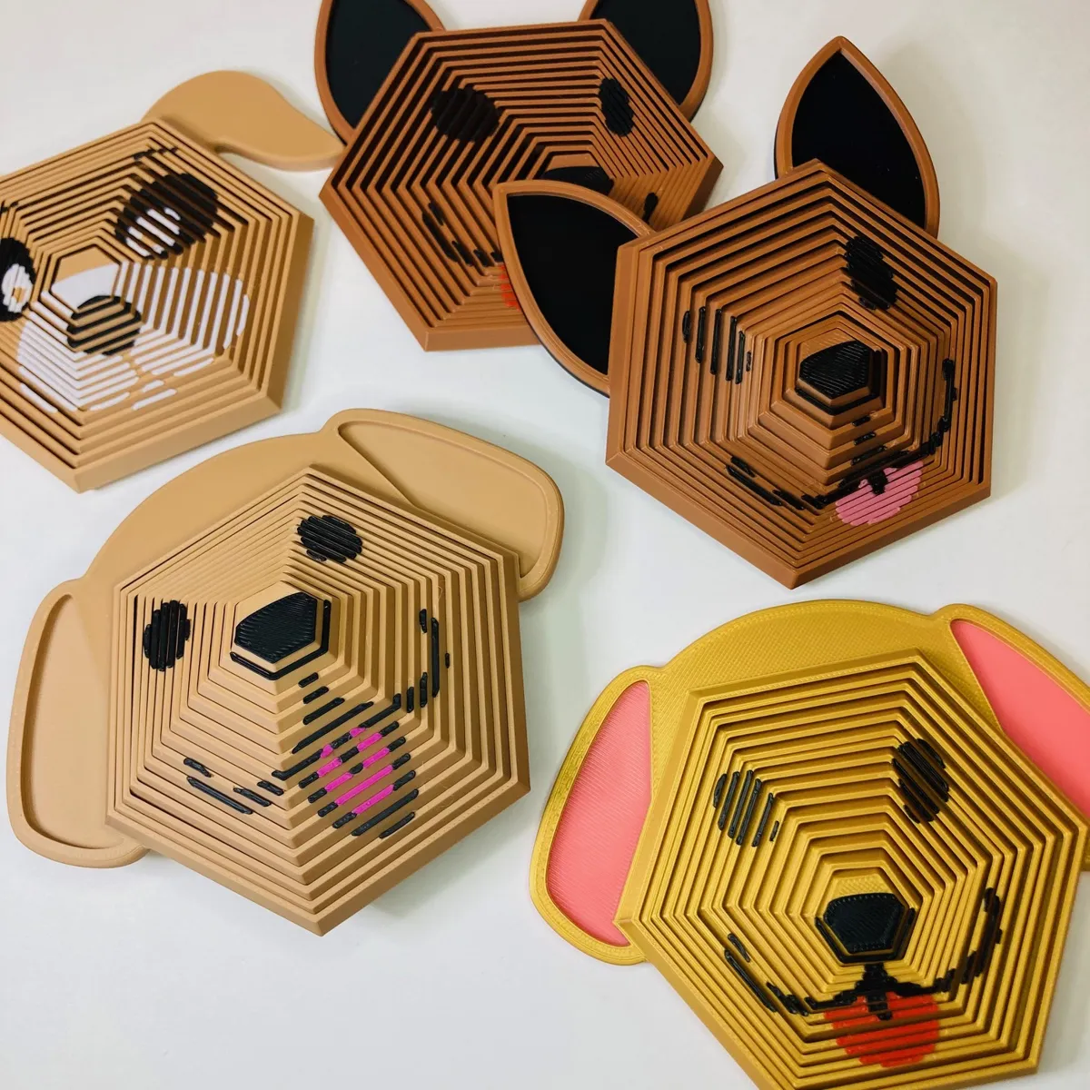Dog Hexagon Fidget Toy, photo 2 of 4 - Dog Hexagon Fidget Toy Fidget & Sensory Toys