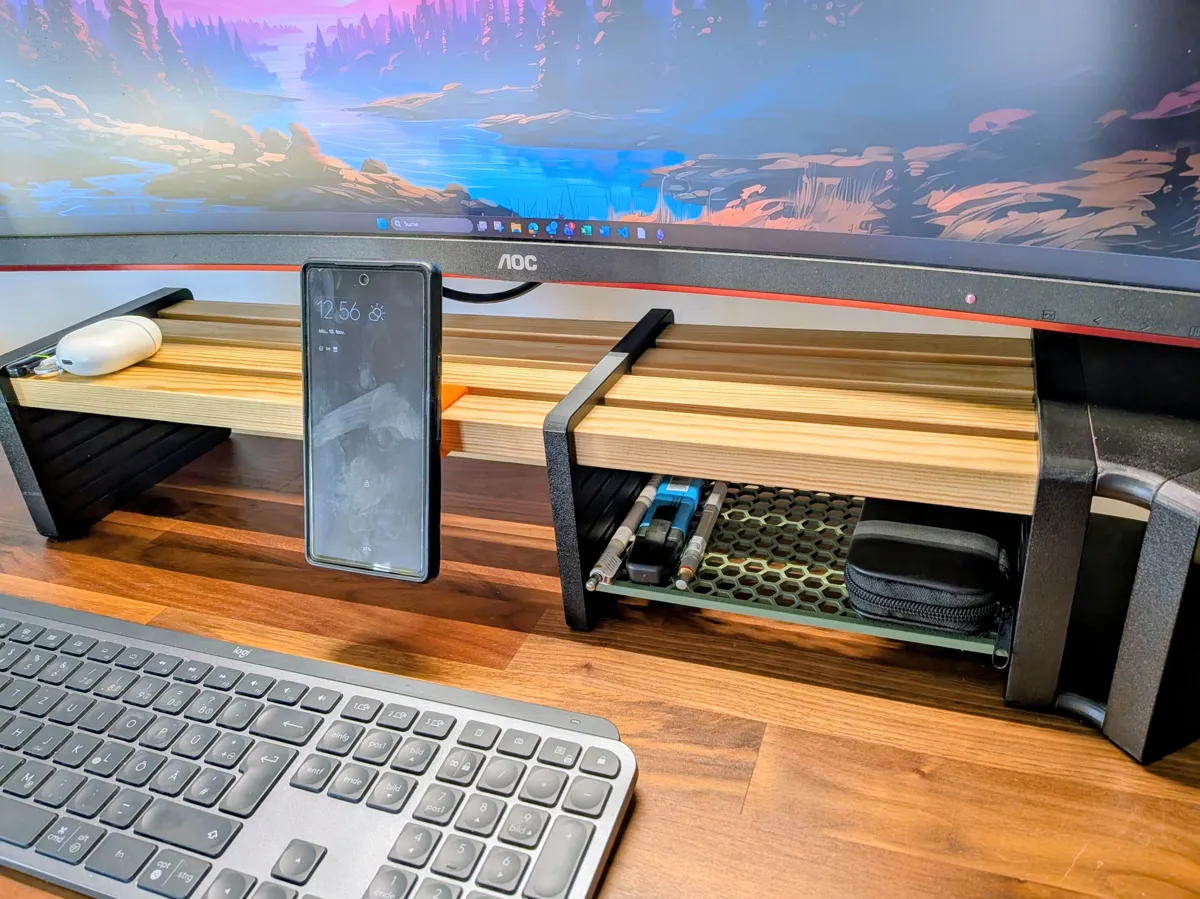 Modular Desk Shelf with Notebook Stand, photo 4 of 4 - Modular Desk Shelf with Notebook Stand Mobile & Device Accessories