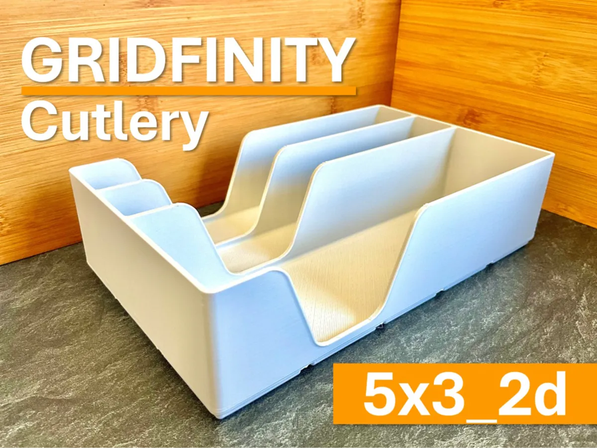 5x3 (2d) Gridfinity Cutlery Organizer