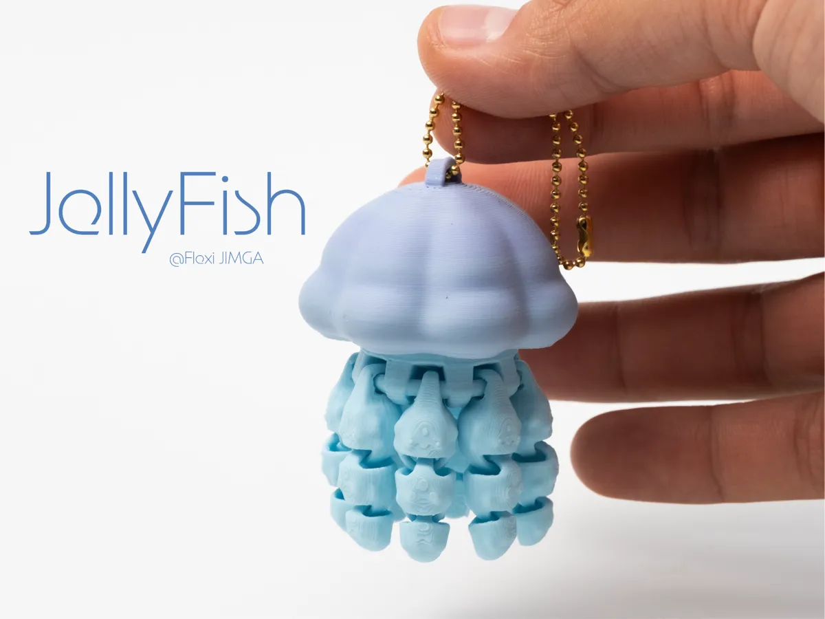 Sea jellyfish, Articulated & Keychain