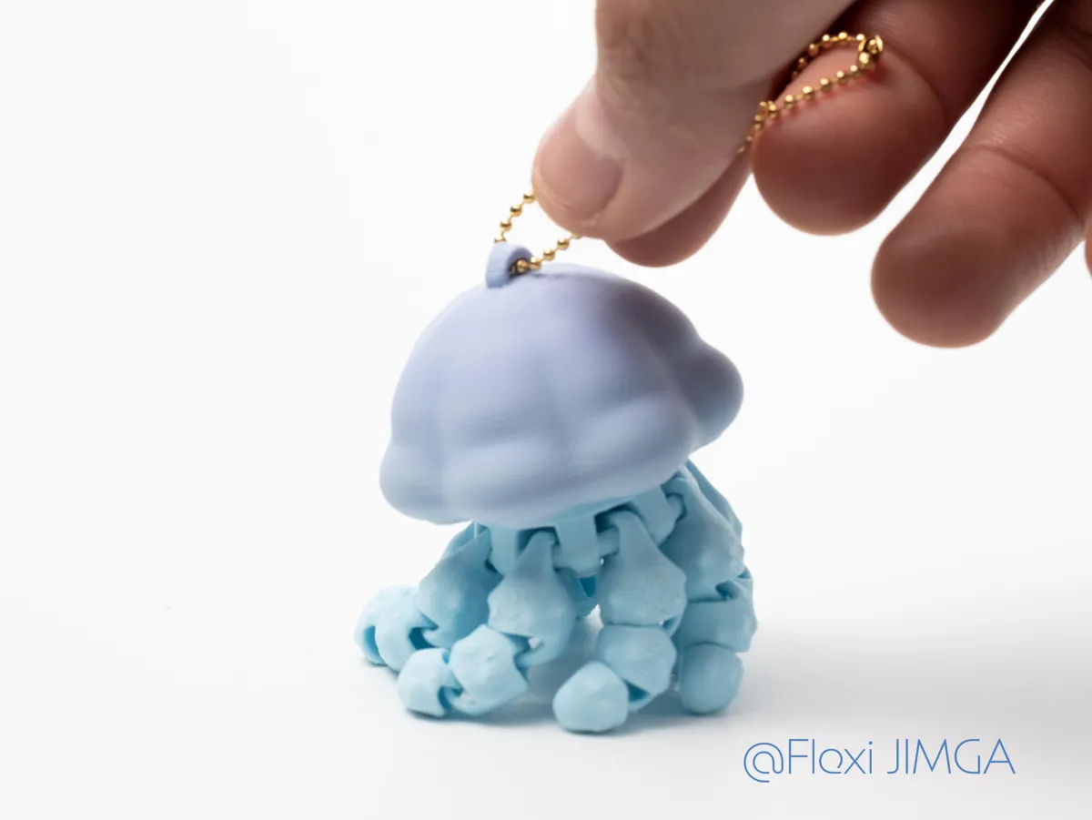 Sea jellyfish, Articulated & Keychain, photo 3 of 4 - Sea jellyfish, Articulated & Keychain Miniatures
