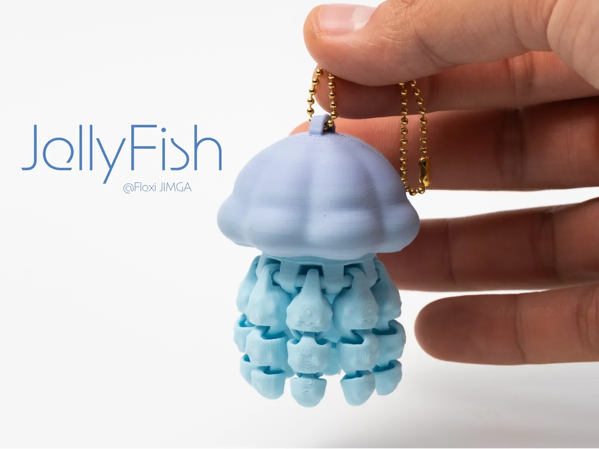 Sea jellyfish, Articulated & Keychain, photo 4 of 4 - Sea jellyfish, Articulated & Keychain Miniatures