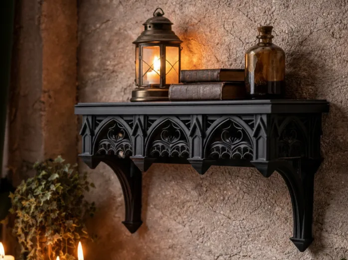 Gothic Cathedral Shelf: Sacred Architecture