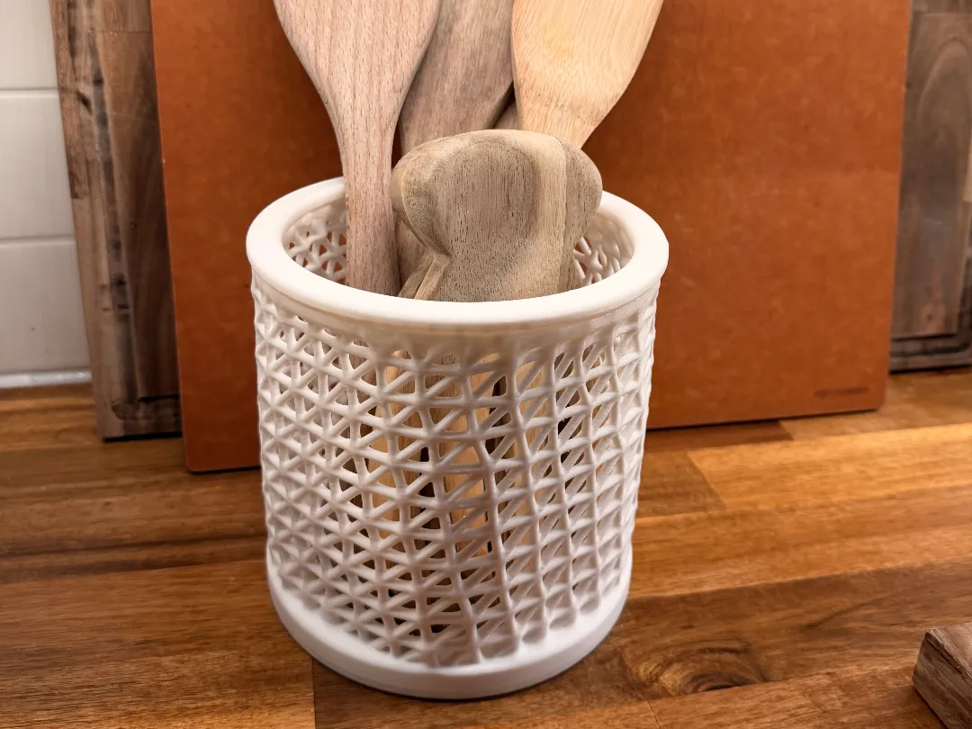 Kitchen Utensil Holder, 150 mm Twisted Lattice - Utensil Holders & Spoon Rests, in stock