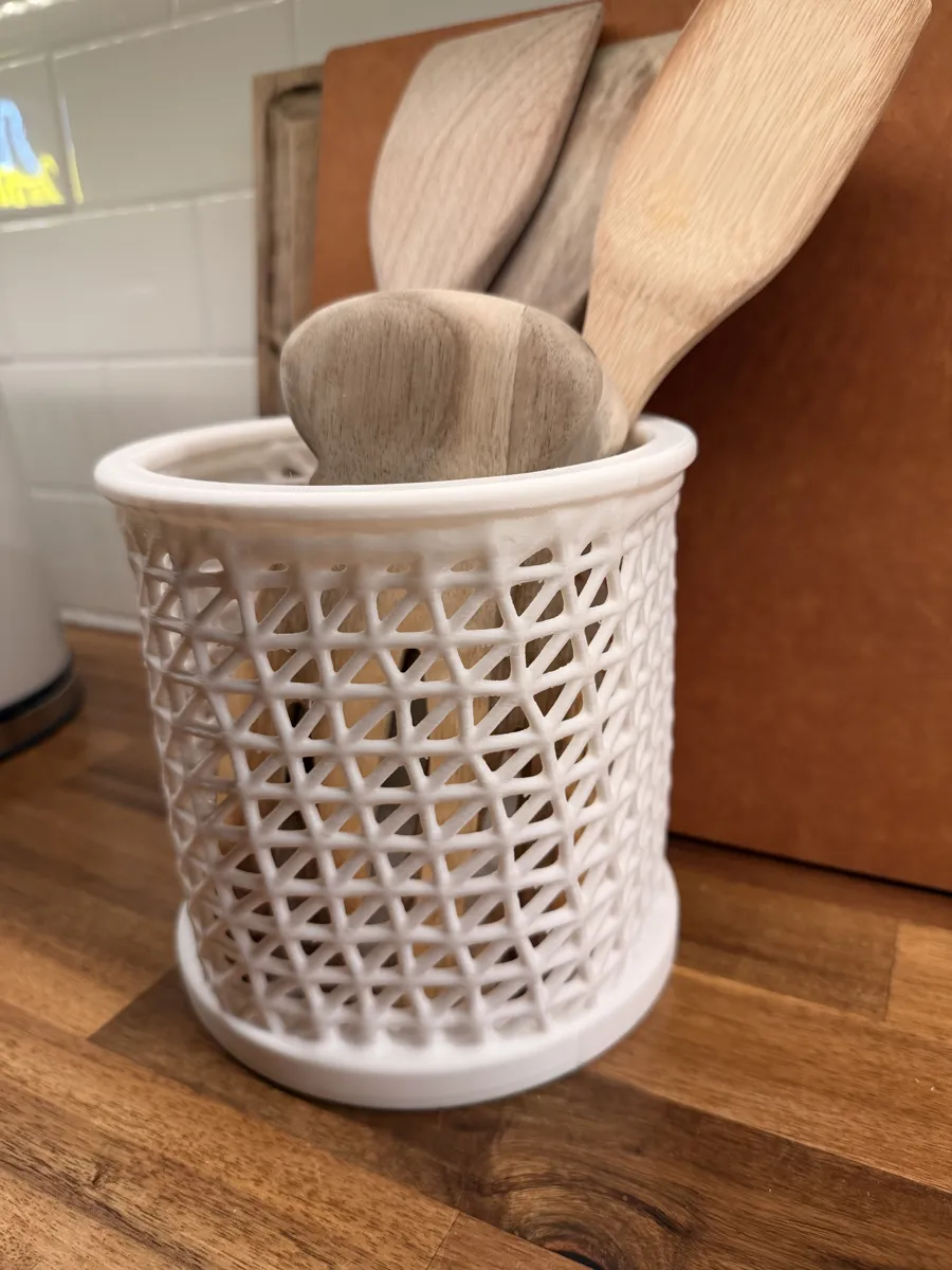 Kitchen Utensil Holder, 150 mm Twisted Lattice, photo 4 of 4 - Kitchen Utensil Holder, 150 mm Twisted Lattice Kitchen & Dining