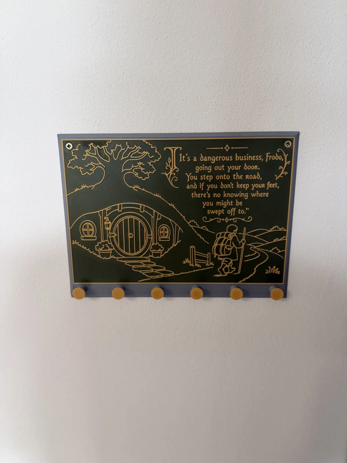 Lord of the Rings Key Holder | The Hobbit Key Rack, photo 3 of 4 - Lord of the Rings Key Holder | The Hobbit Key Rack Household