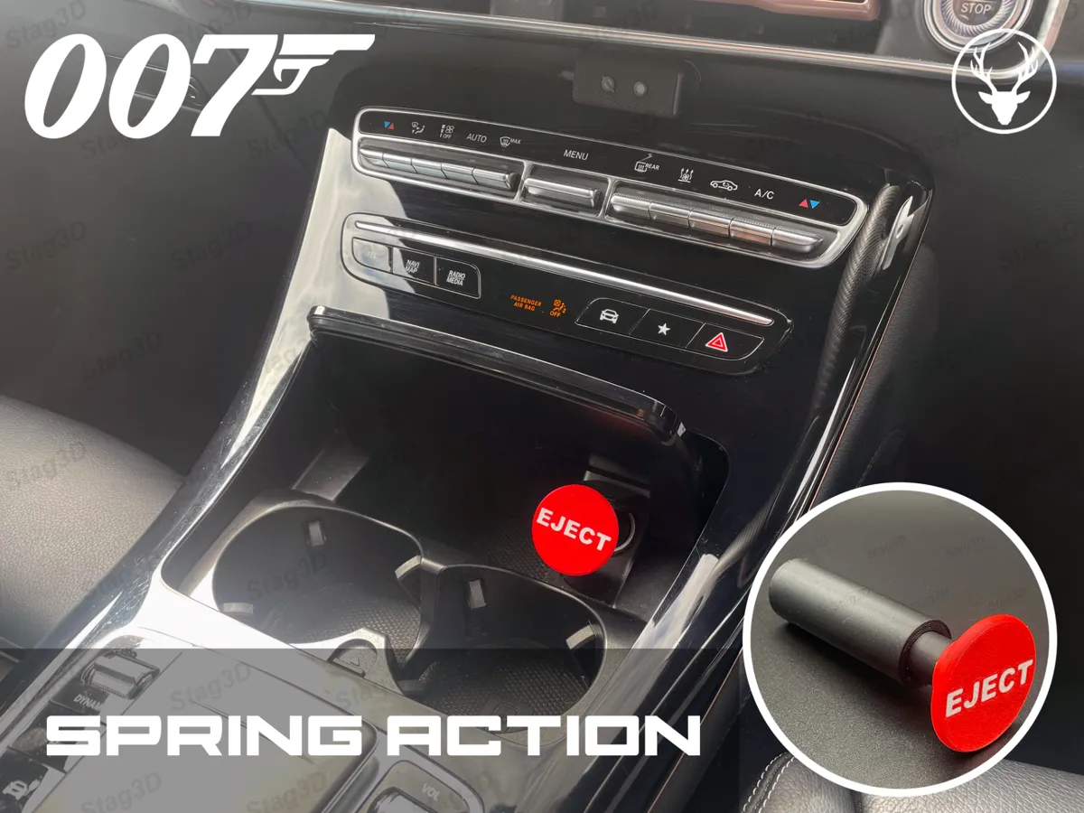 Spring action EJECT button!