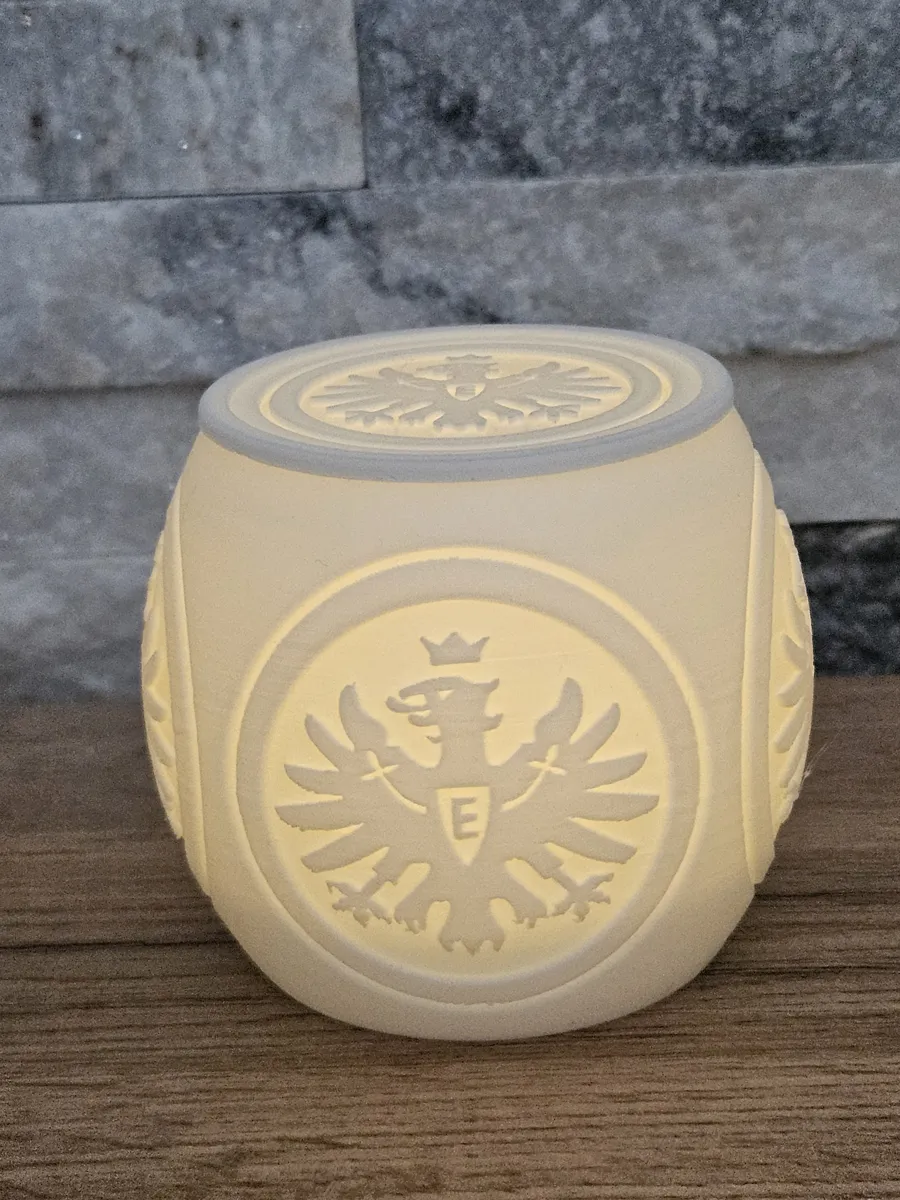 Teelicht Eintracht Frankfurt V2 mit Deckel, photo 2 of 3 - Tealight Holders, tealight