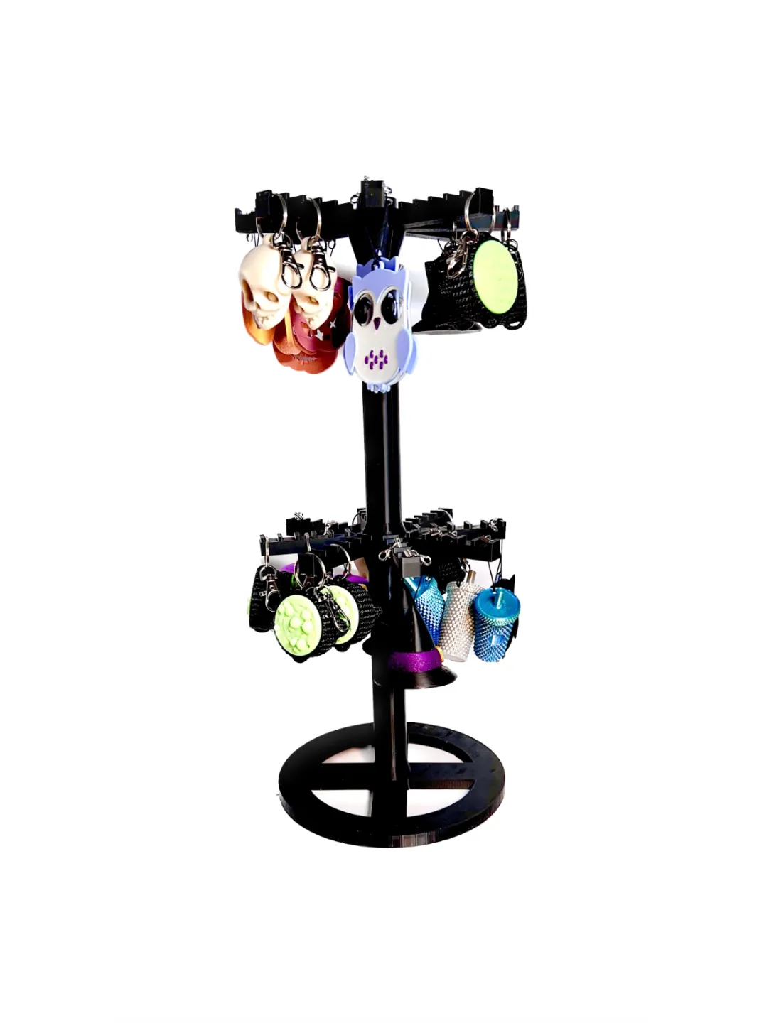 Spinning Keychain Display (Stackable with bearings), photo 4 of 4 - Spinning Keychain Display (Stackable with bearings) Storage & Organisation