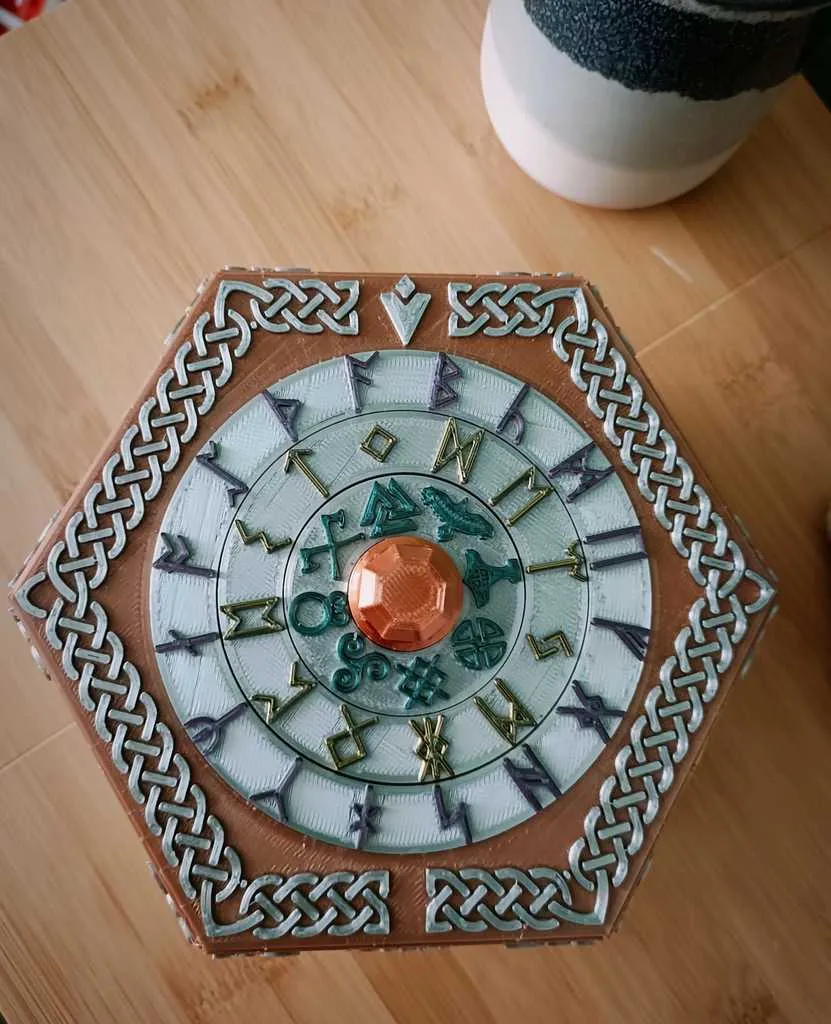 Concentric Combination Puzzle Box - Viking Style, photo 2 of 4 - Concentric Combination Puzzle Box - Viking Style Toys, Games & Hobbies