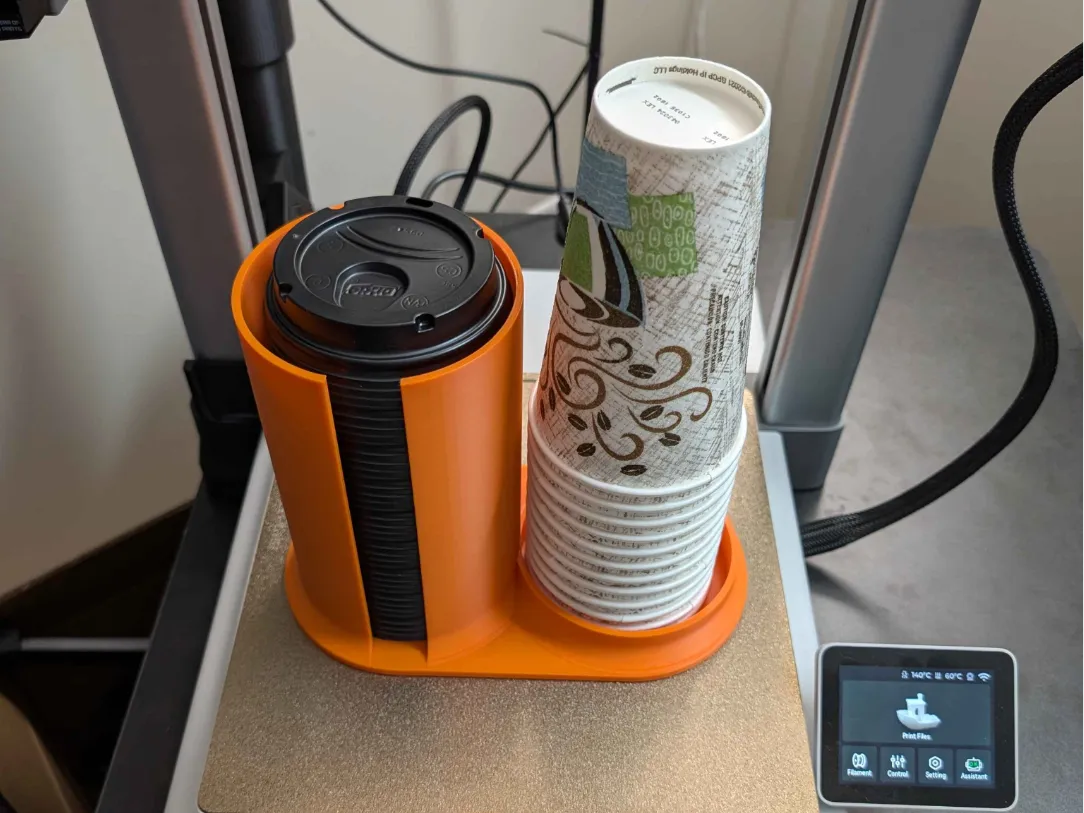 Coffee Cup and Lid Holder