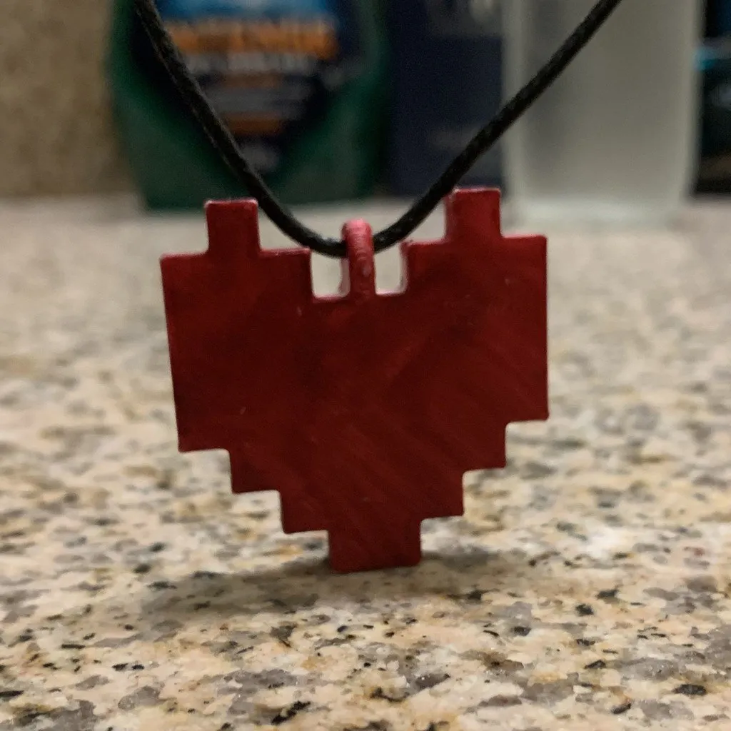 Pixel Heart Necklace - Statement & Fashion Necklaces, in stock in India