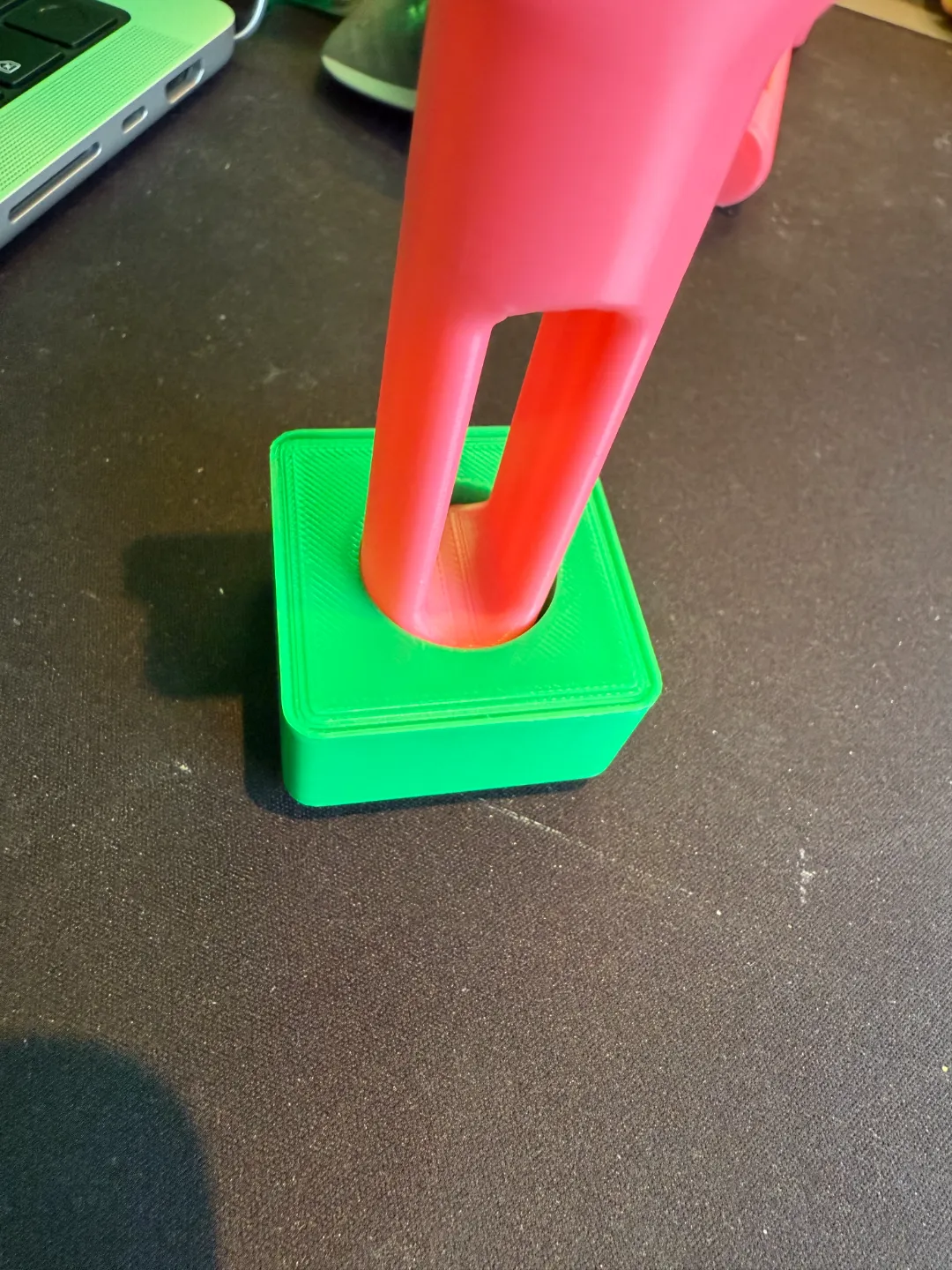 Gridfinity 1x1 box with 12mm radius hole, photo 3 of 4 - Gridfinity 1x1 box with 12mm radius hole Tools