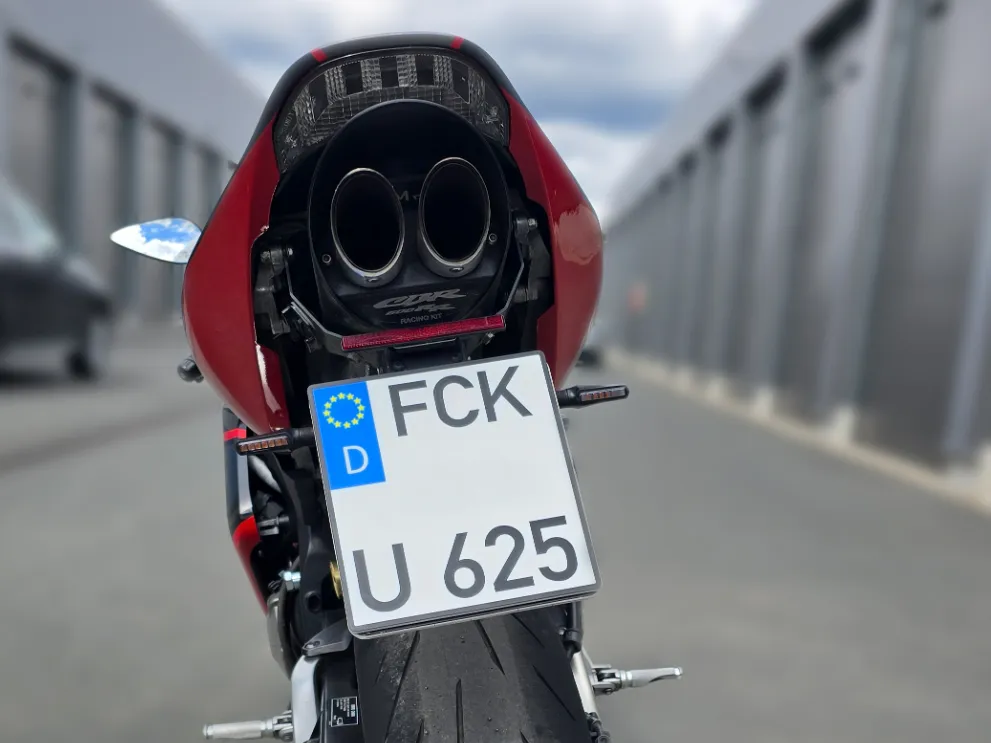 Fun EU license plate for motorcycles
