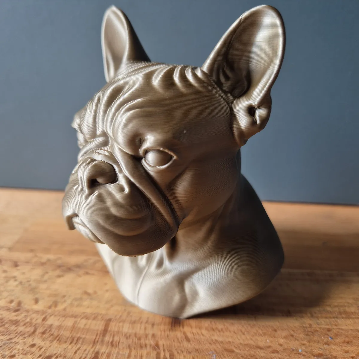French Bulldog Bust, Realistic Dog Sculpture, photo 2 of 2 - French Bulldog Bust, Realistic Dog Sculpture Home Decor Items