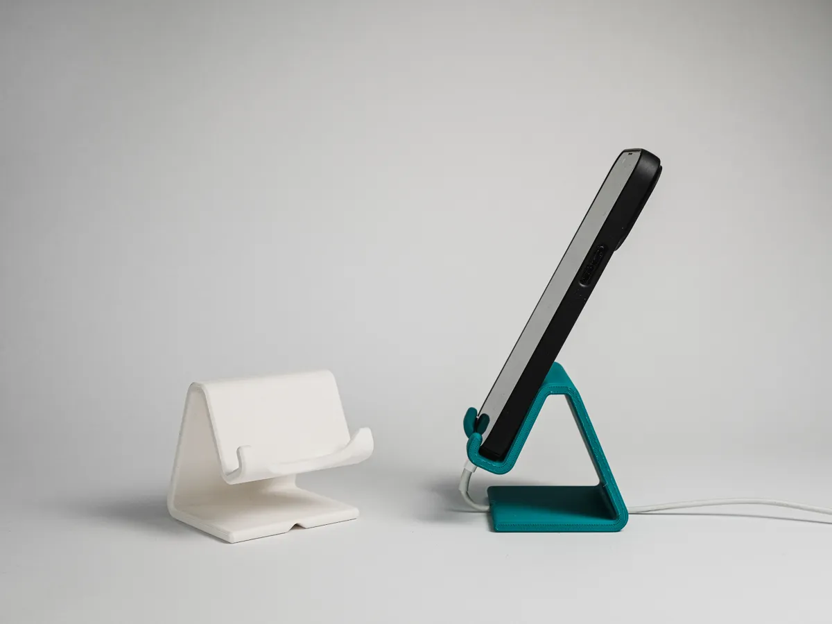 iPhone Stand with Cable Routing
