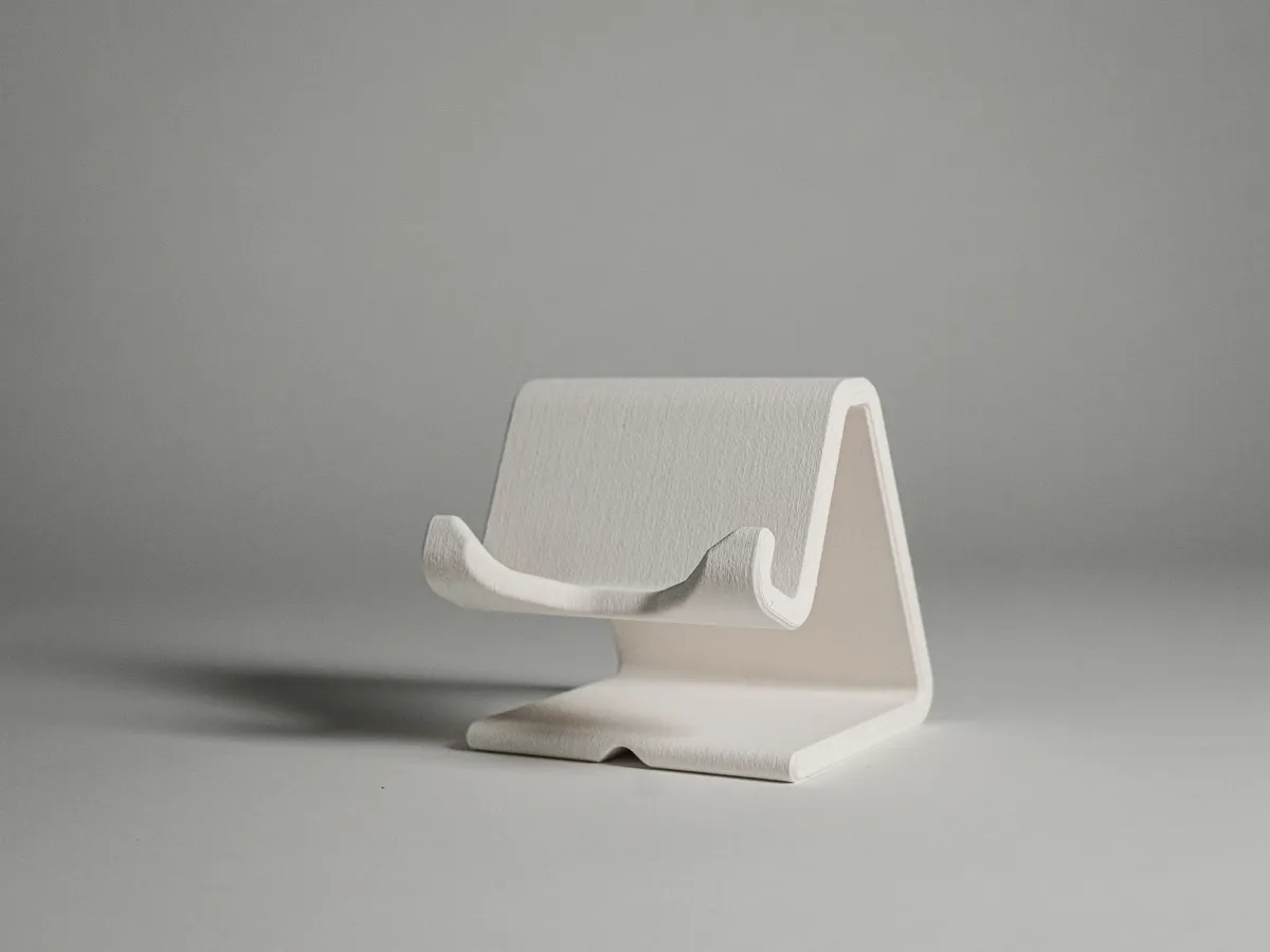 iPhone Stand with Cable Routing, photo 3 of 3 - iPhone Stand with Cable Routing Mobile & Device Accessories