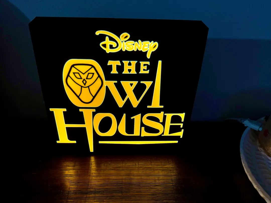 The Owl House LogoTV Show - LED Lit Light Box