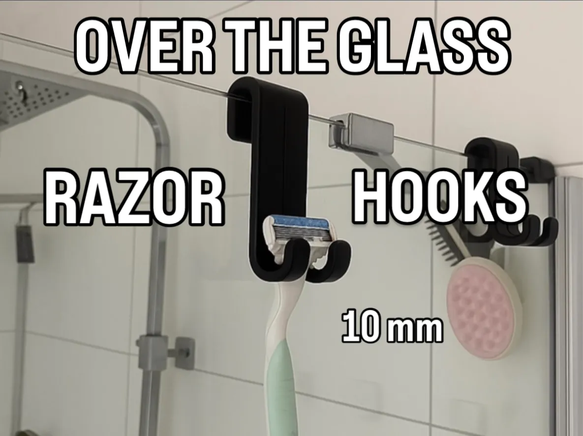 Over The Glass Razor Hooks 10mm