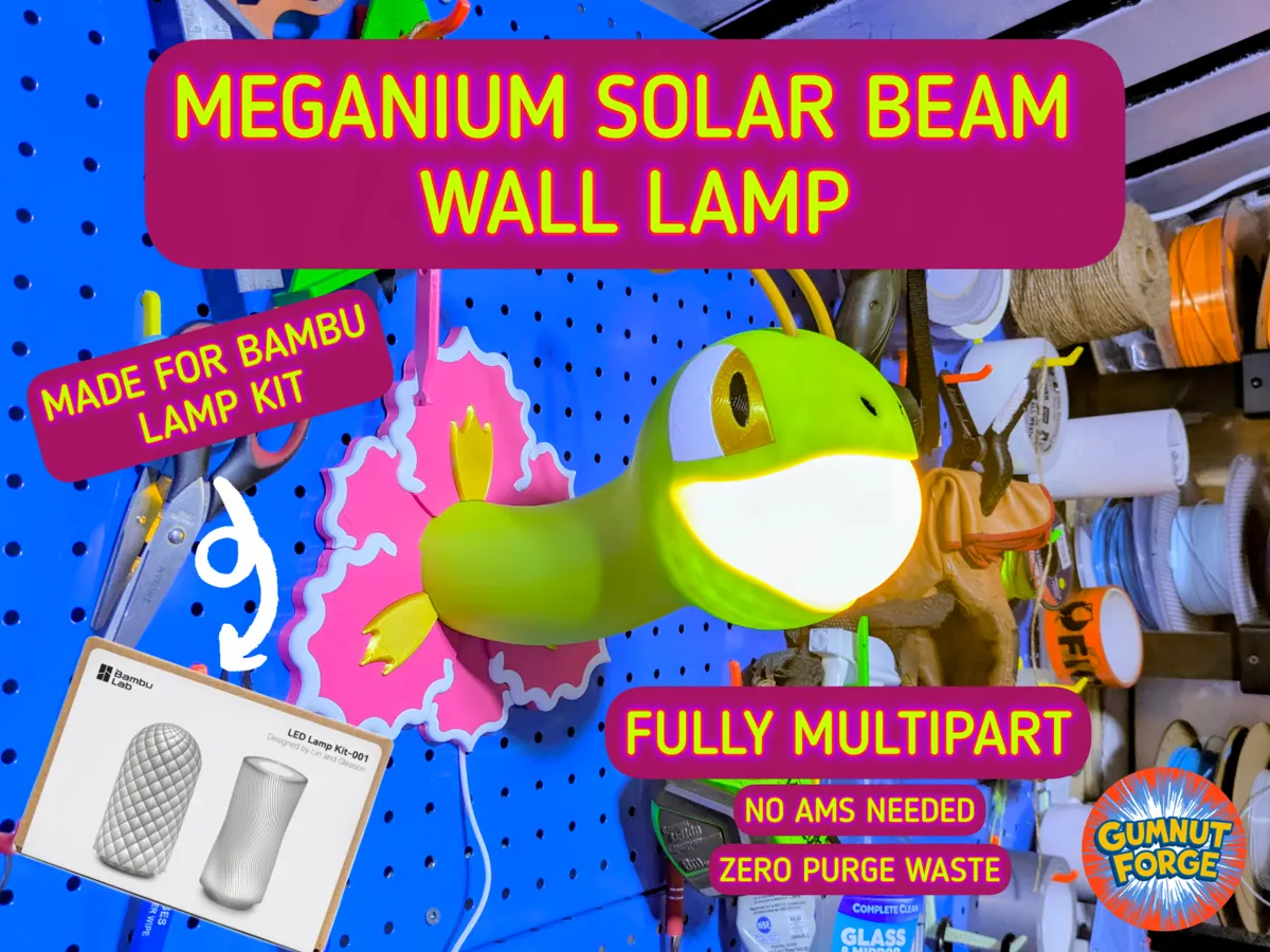 Meganium Solar Beam Wall Lamp - Lamp Kit