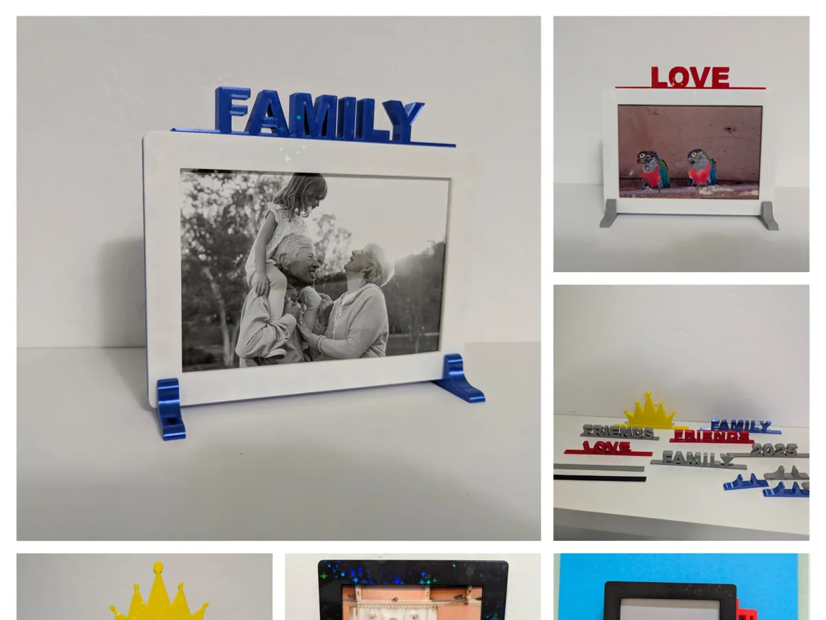 Personalisierbarer Bilderrahmen 10x15 mit Titel
