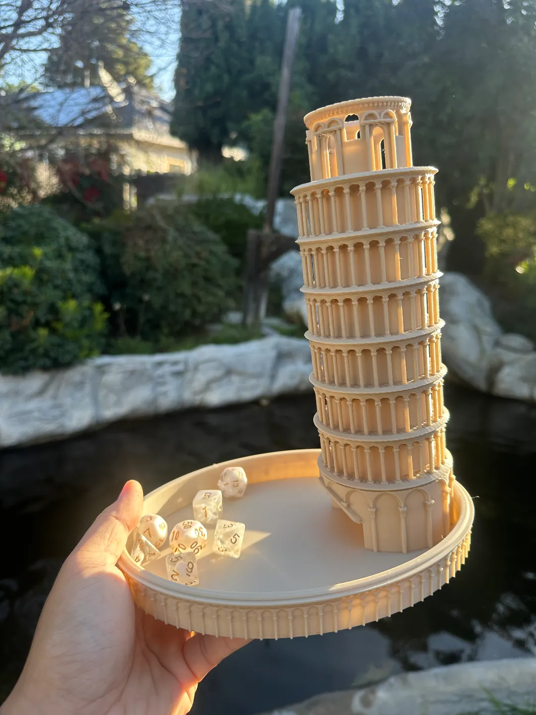 Leaning Dice Tower of Pisa - Castle & Tower Dice Towers, in stock