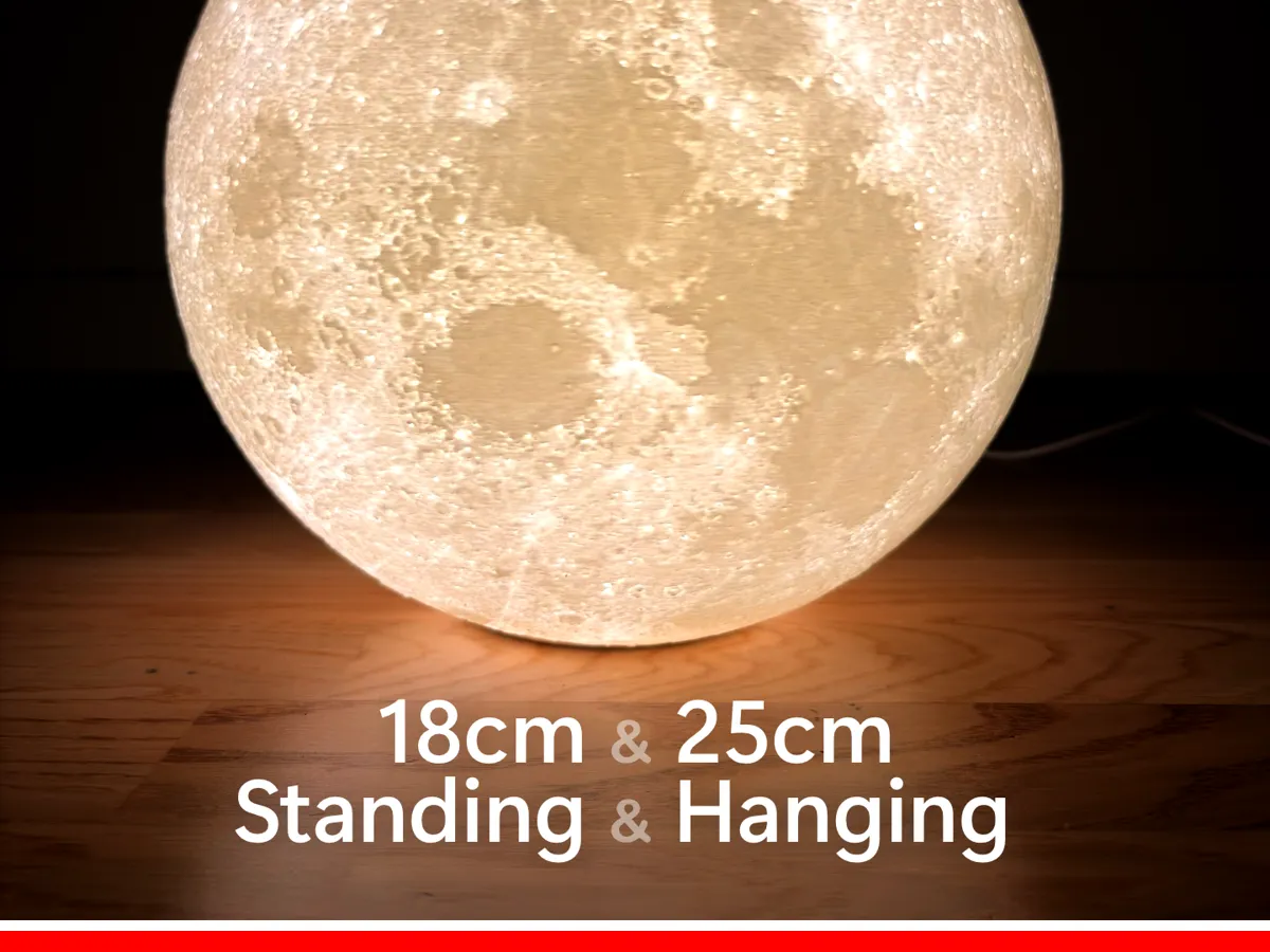 Moon Lamp 2.0 - Ceiling/Pendant/Table - 18cm/25cm