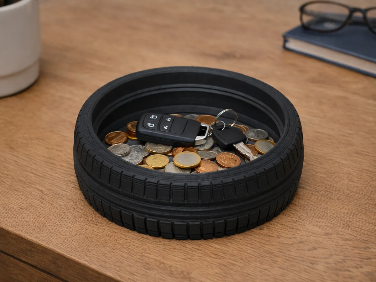Car Tire Catchall Tray