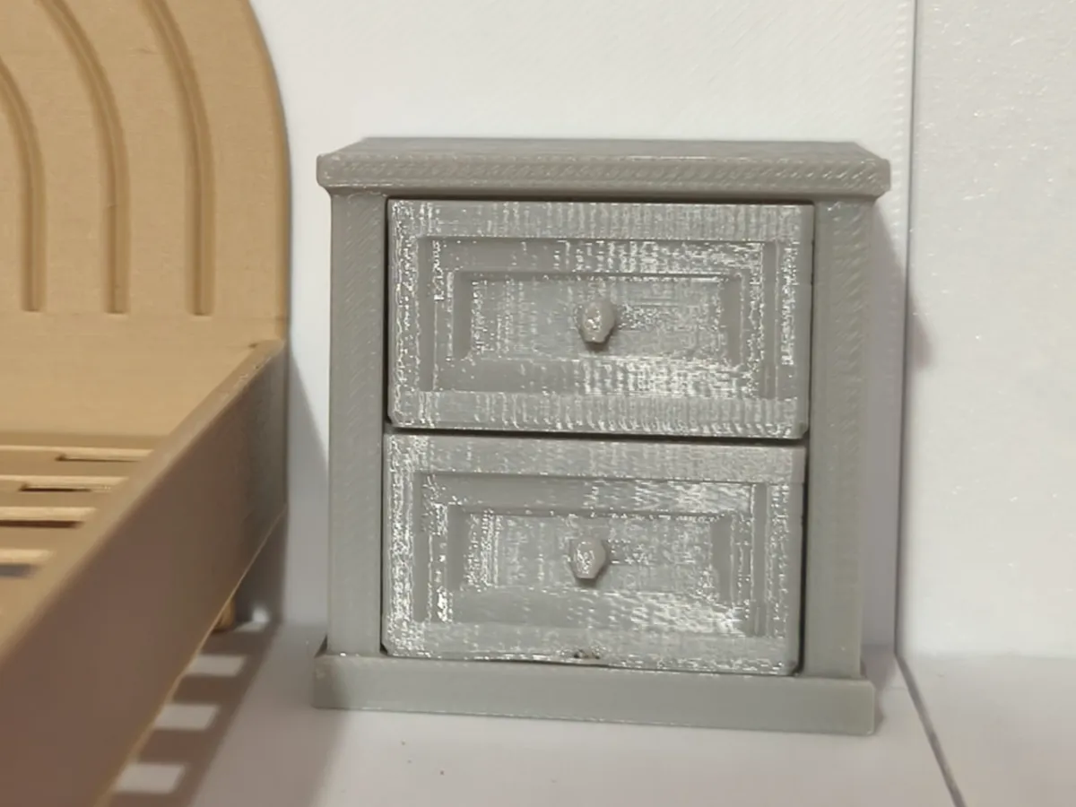 Miniature doll nightstand