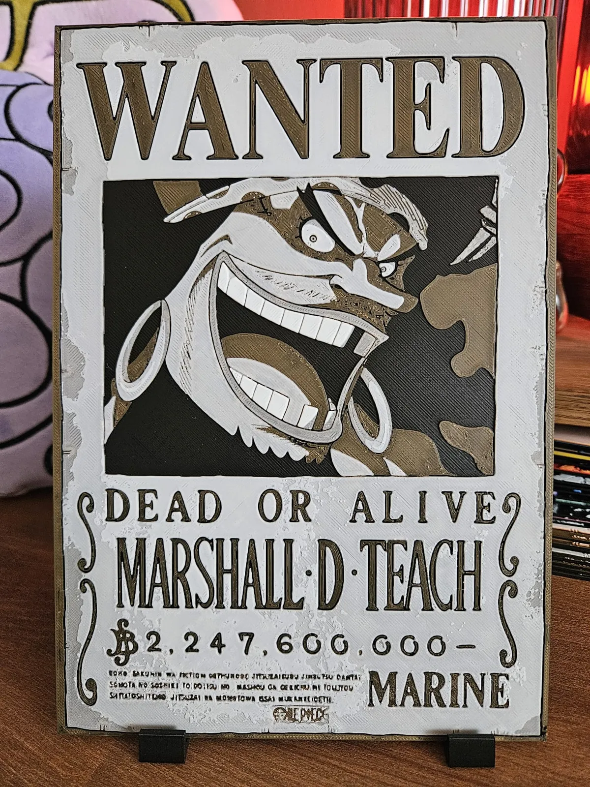 One Piece wanted poster - Marshall - D - Teach, photo 3 of 3 - One Piece wanted poster - Marshall - D - Teach Home Decor Items