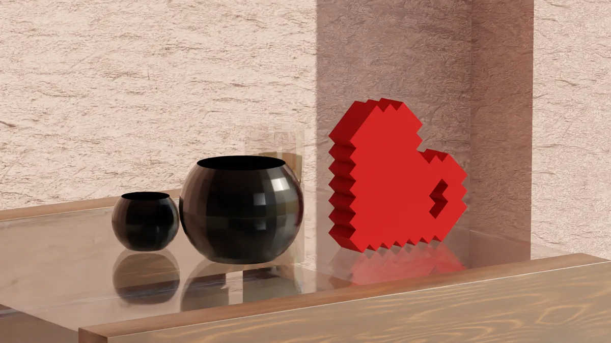 Pixel Heart - Home Decoration, photo 3 of 3 - Pixel Heart - Home Decoration Home Decor Items