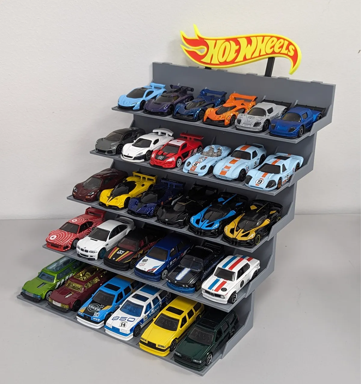 Diecast Car Display Garage 5 Tier Frame