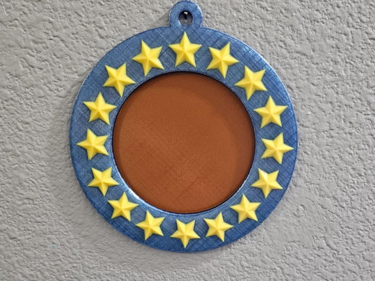 Round Star Photo Frame for 4" round photo's - Decor, in stock in India