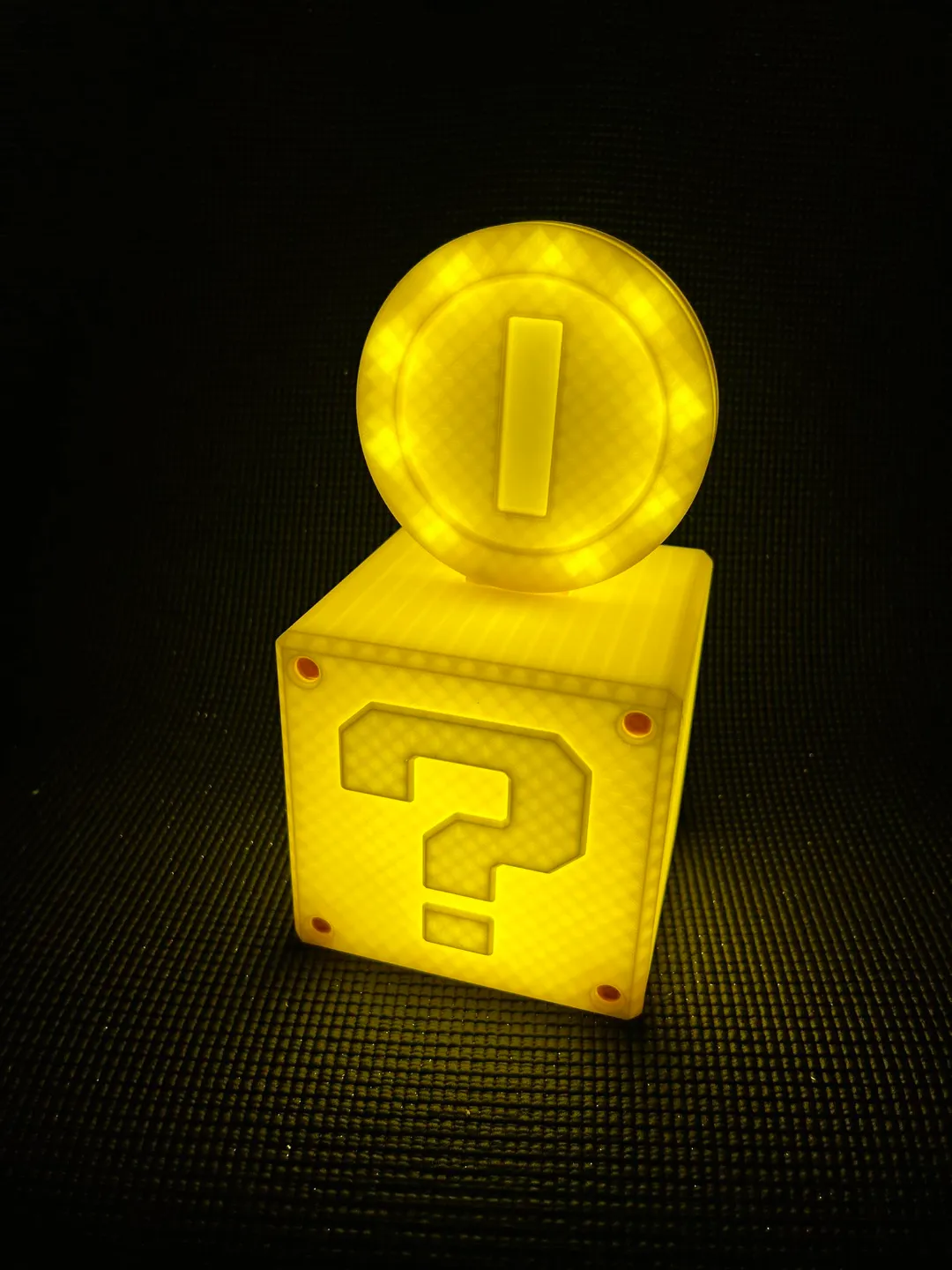 Mario Coin Lamp, photo 2 of 4 - Mario Coin Lamp Art