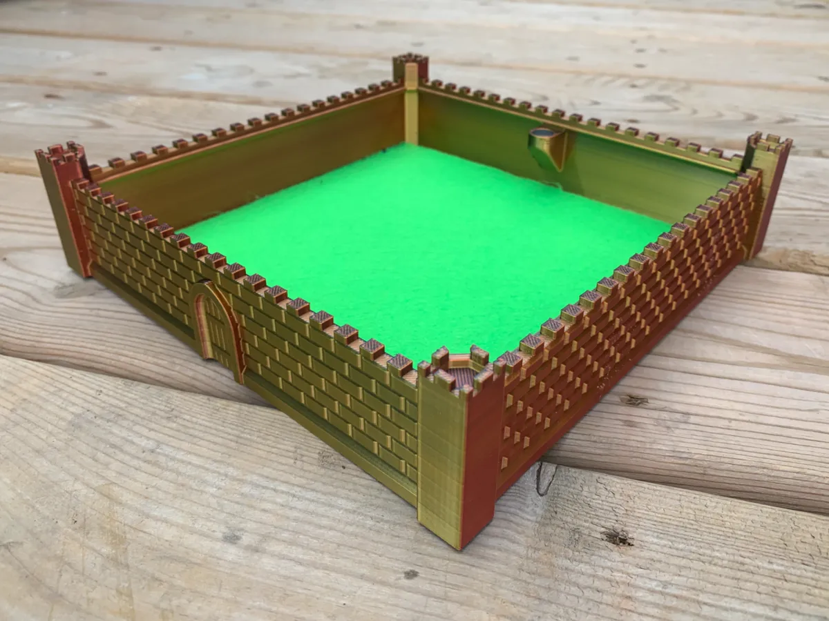 Medieval Dice Rolling Tray - Fortress Motif - Other Hobby & DIY, in stock in India