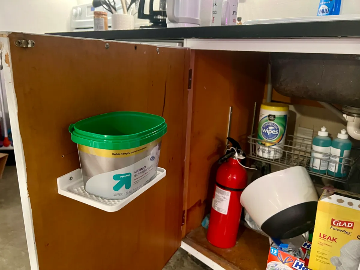 Dishwasher Pod Mountable Kitchen Cabinet Shelf, photo 4 of 4 - Dishwasher Pod Mountable Kitchen Cabinet Shelf Storage & Organisation