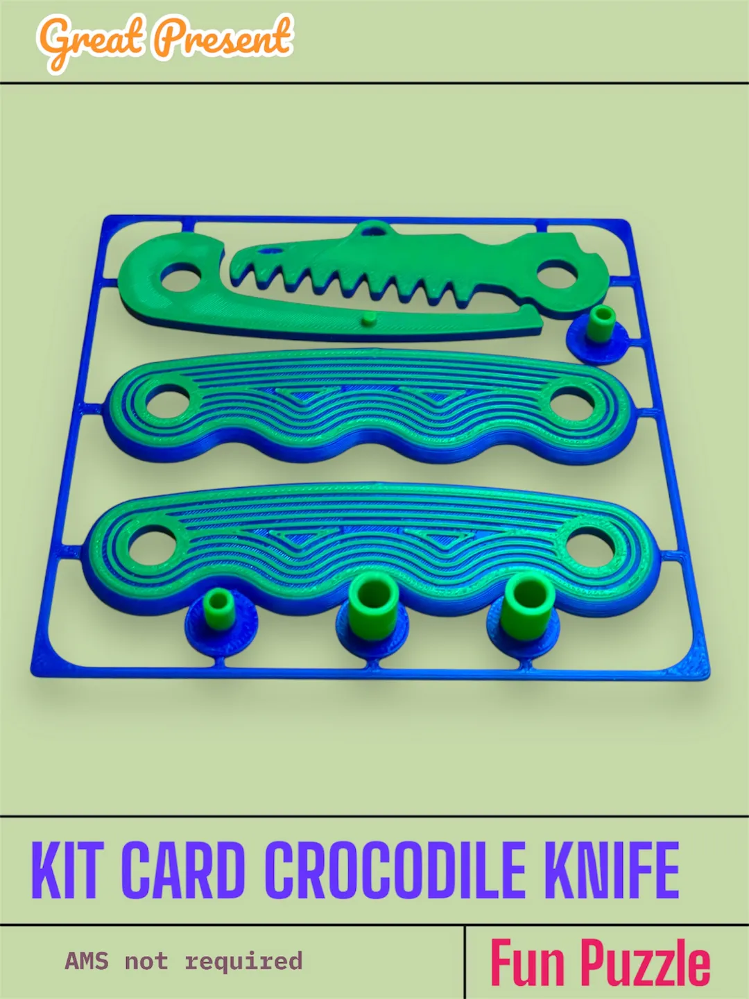 Kit Card Crocodile Knife - Gadgets, in stock in India