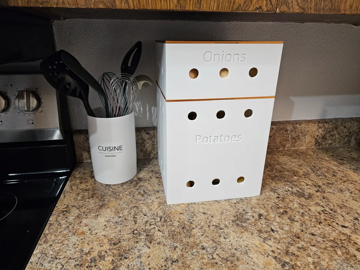 Onion Storage Bin for Kitchen or Pantry, photo 2 of 4 - Onion Storage Bin for Kitchen or Pantry Kitchen & Dining