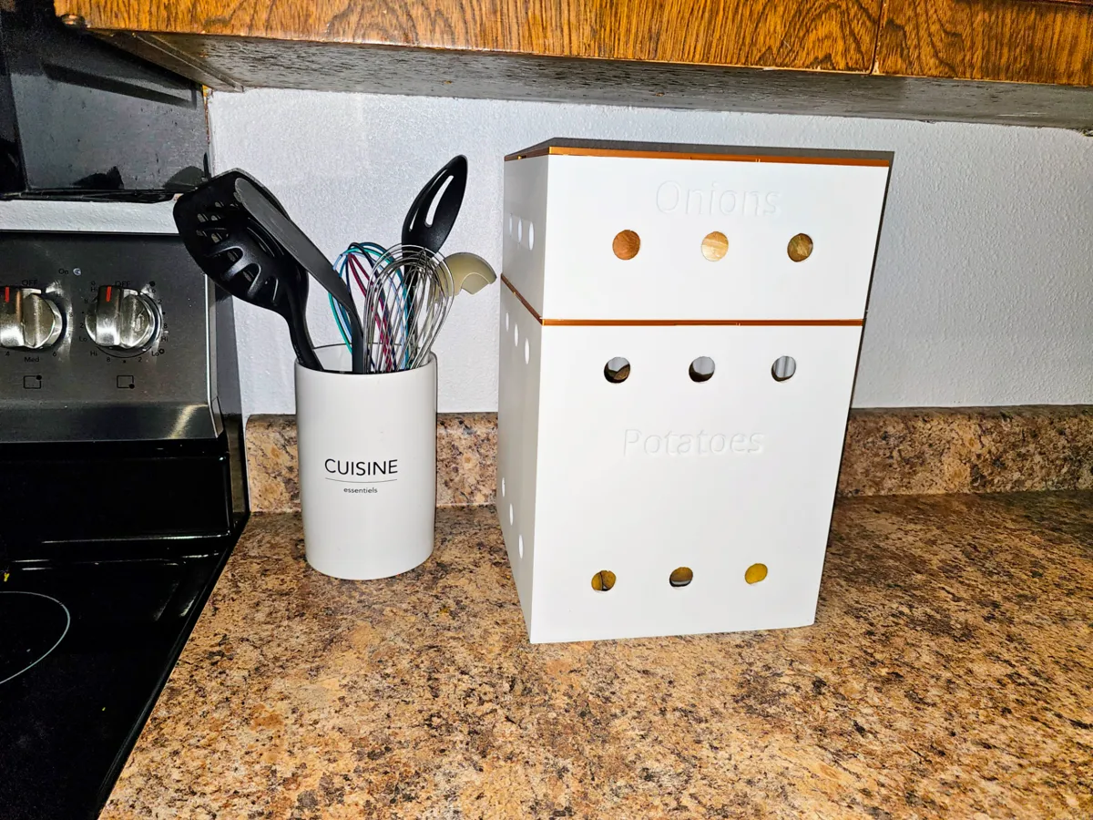 Onion Storage Bin for Kitchen or Pantry, photo 3 of 4 - Onion Storage Bin for Kitchen or Pantry Kitchen & Dining