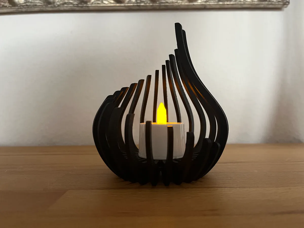 Rib Tealight 2 - Tealight Holders, in stock in India