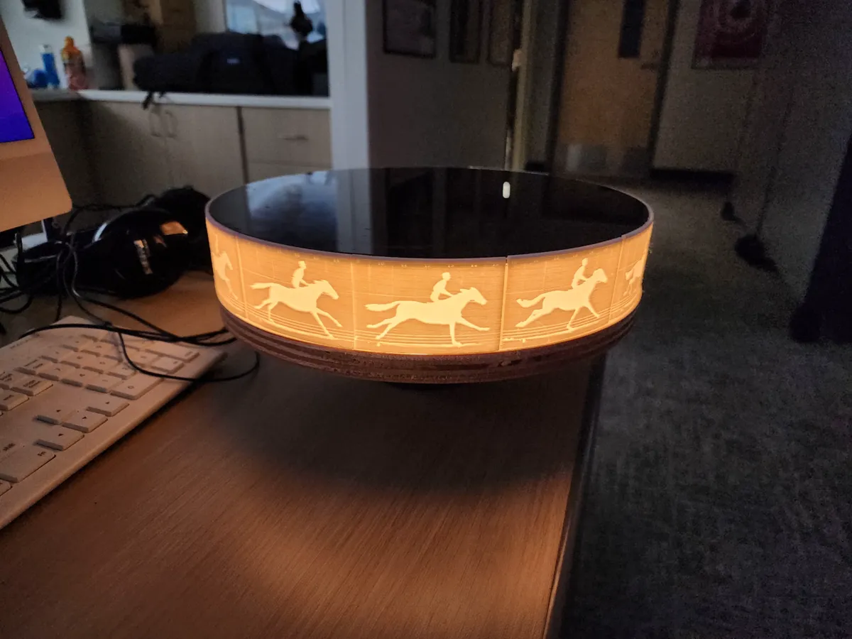 Muybridge Horse Lamp, photo 4 of 4 - Muybridge Horse Lamp Lamps & Lighting