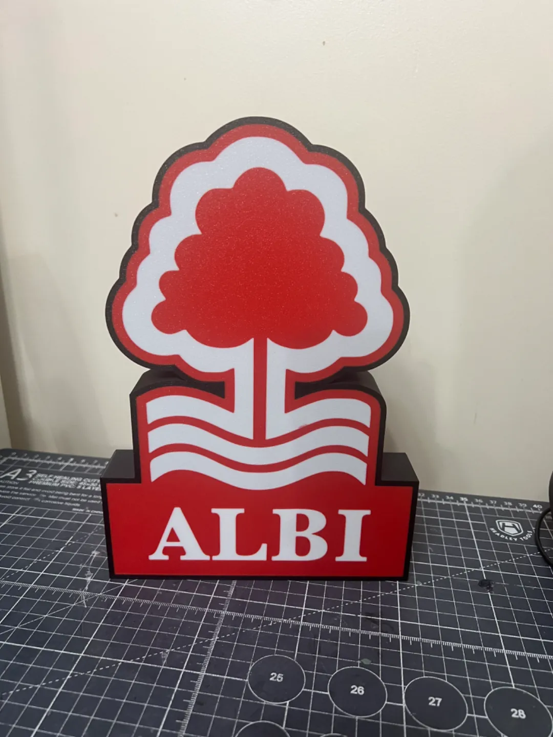 Nottingham Forest Lightbox, photo 2 of 3 - Nottingham Forest Lightbox Lamps & Lighting