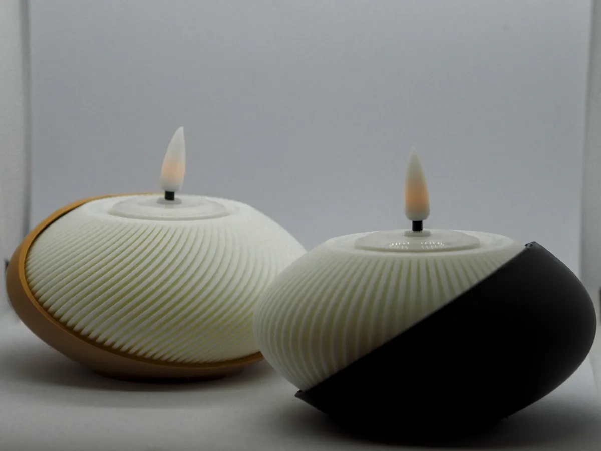 Modern tealight holder with shell, photo 2 of 4 - Modern tealight holder with shell Home Decor Items