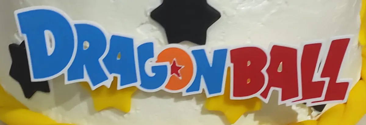 dragon ball topper cake