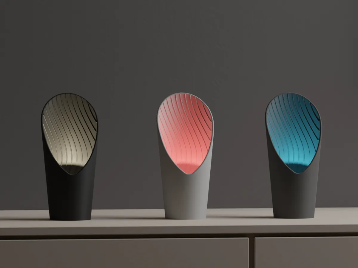 Modern Desktop Lamp. Wireless RGB Uplighter. Easy