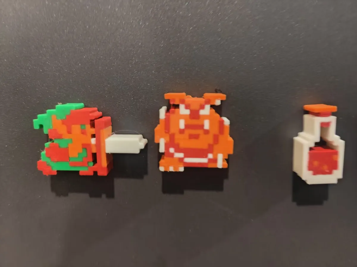 Legend of Zelda Pixel Sprite Figures