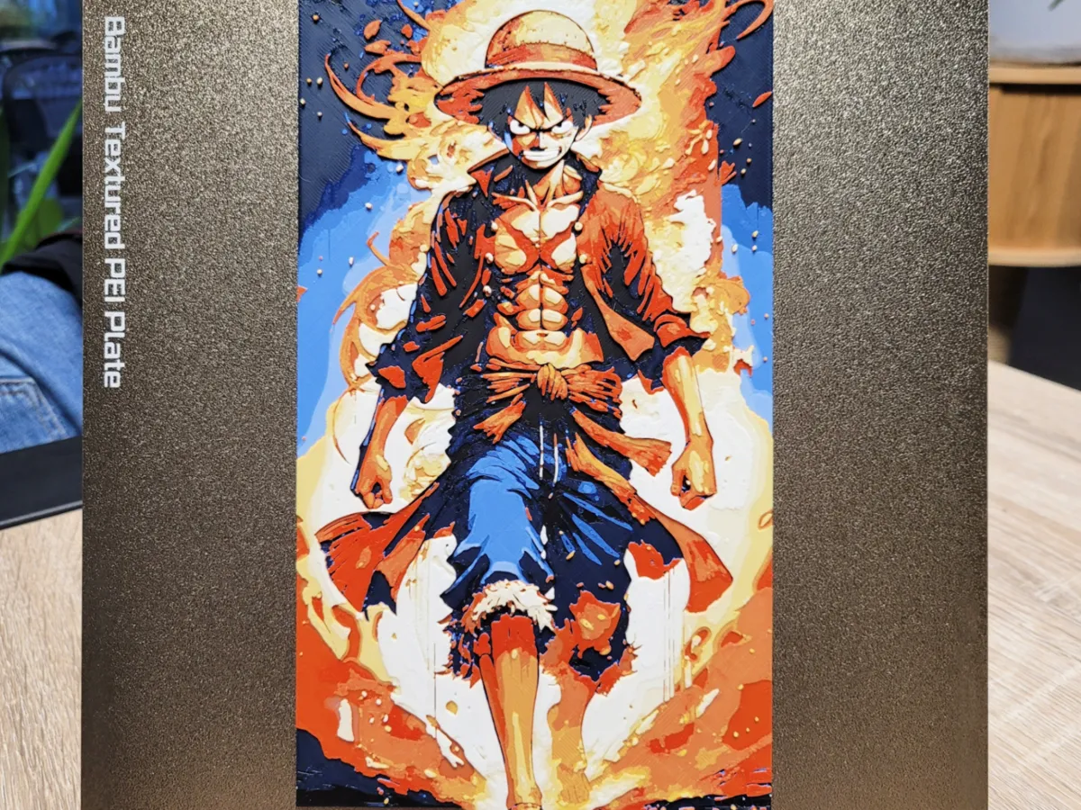 Angry Luffy - Hueforge 135x235