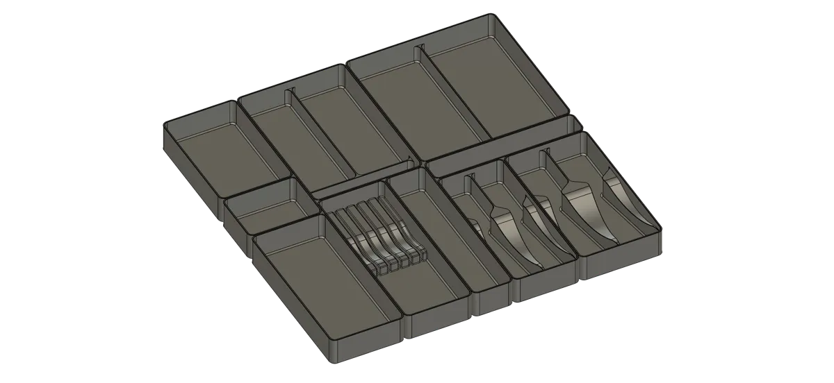 Kitchen Utensils and Silverware Drawer Organizer, photo 4 of 4 - Kitchen Utensils and Silverware Drawer Organizer Storage & Organisation