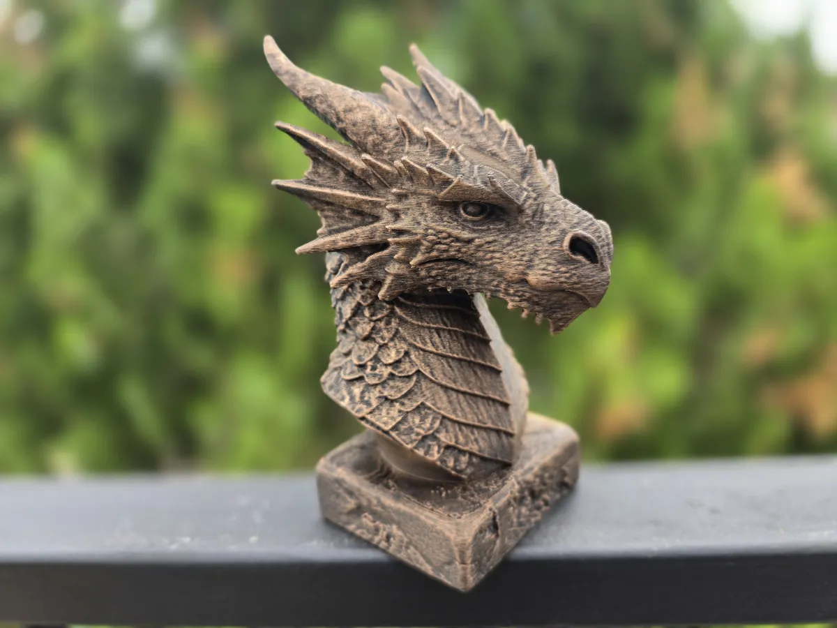 ICE DRAGON BUST, photo 4 of 4 - ICE DRAGON BUST Figurines & Collectibles
